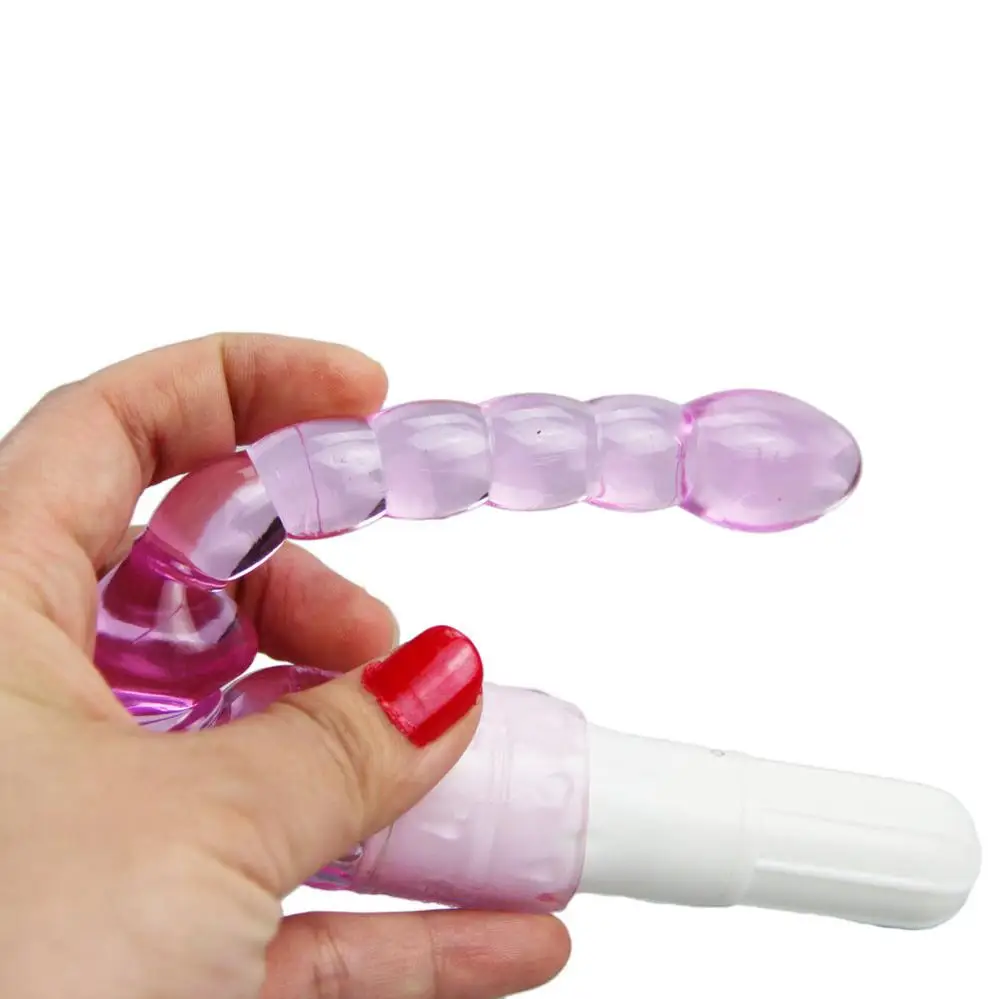 جهاز إستمناء ببطارية 1AA هزاز بخرز سحب منخفض الضوضاء يعمل على تحفيز G-spot ألعاب جنسية للبالغين للنساء