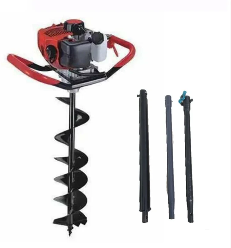 88cc Ground Drilling Digging Machine Small Gasoline Tree Planting Machine Agricultural High-power Drilling Machine