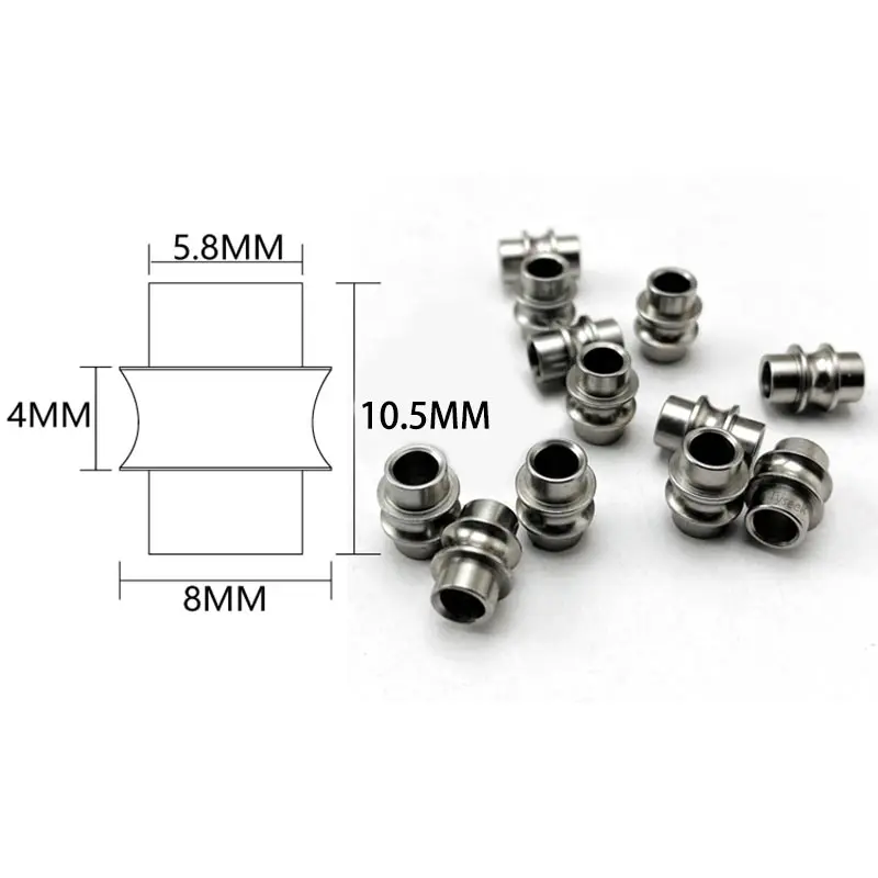 8 ชิ้น 303 สแตนเลสมีดพับเชือกหางหลอดสกรูสําหรับ DIY มีดพับสกรูอุปกรณ์เสริม