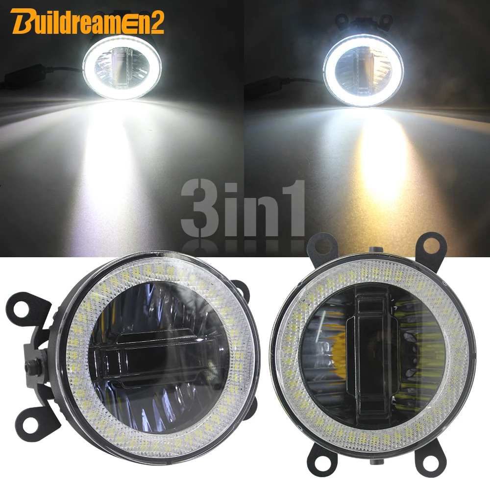 

3-IN-1 Car LED Projector Fog Light Daytime Running Light DRL Angel Eye For Suzuki Grand Vitara Jimny XL7 Swift SX4 Alto Splash