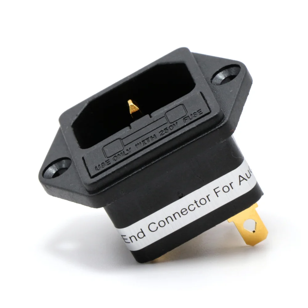 Monosaudio IF76G Fused IEC gniazdo/złącze pozłacane gniazdo zasilania