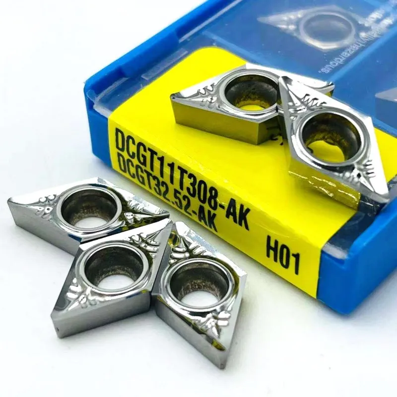 • DCGT11T304 AK AK H01 100% utensili da taglio in metallo duro per utensili da taglio con lama in alluminio originale