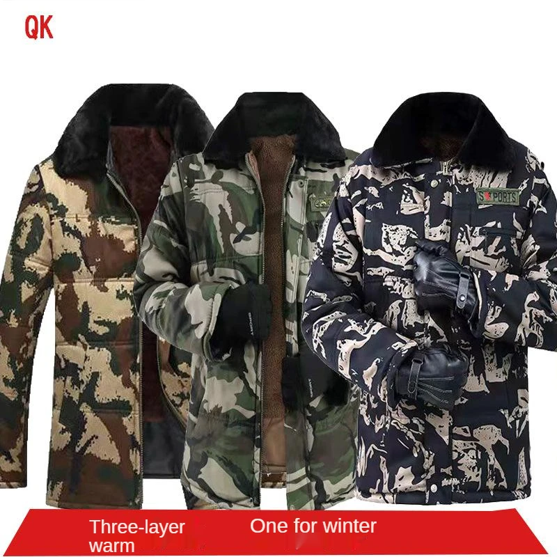 Comflage Paraks Men Winter Warm Jackets Short 2022 New Thicken Warm Outwear Winter Workwear Winter