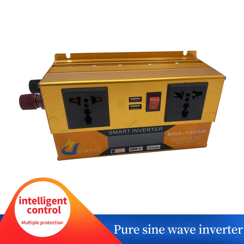 

Pure Sine Wave Inverter Power Sma-1000w 10v-32v Inverter Converte WITH Display Frequency Converter Power Inverter