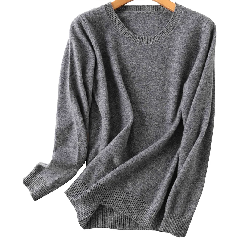 Cashmere Sweater Women 100% Merino Wool Autumn Winter Warm Soft O-Neck Long Sleeves Knitting Pullover Jumper Female Sweater Tops