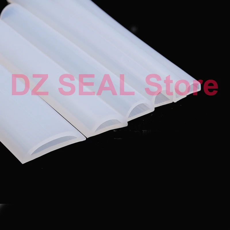 

D type high temperature resistant semicircular hollow silicone door seal mechanical bathroom water retaining strip