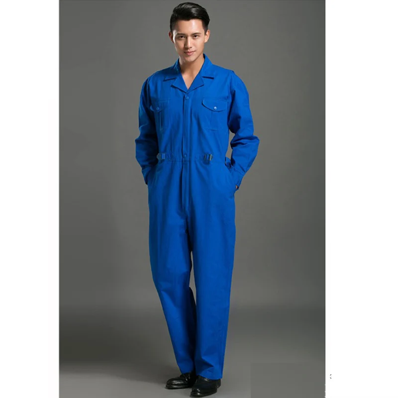 Plus Size men coveralls Spring autumn working jumpsuit overalls welding suit Wearable workshop breathable Factory repair uniform