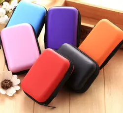 Rectangle Storage Bag Mobile Phone Data Cable Charger Fingertips Package Zipper Bag Portable Zip Lock Organizer Case Storage Box