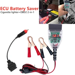 Uniwersalny akumulator samochodowy OBD2 narzędzie zamienne komputer samochodowy ECU Memory Saver Auto ECU zasilanie awaryjne kabel