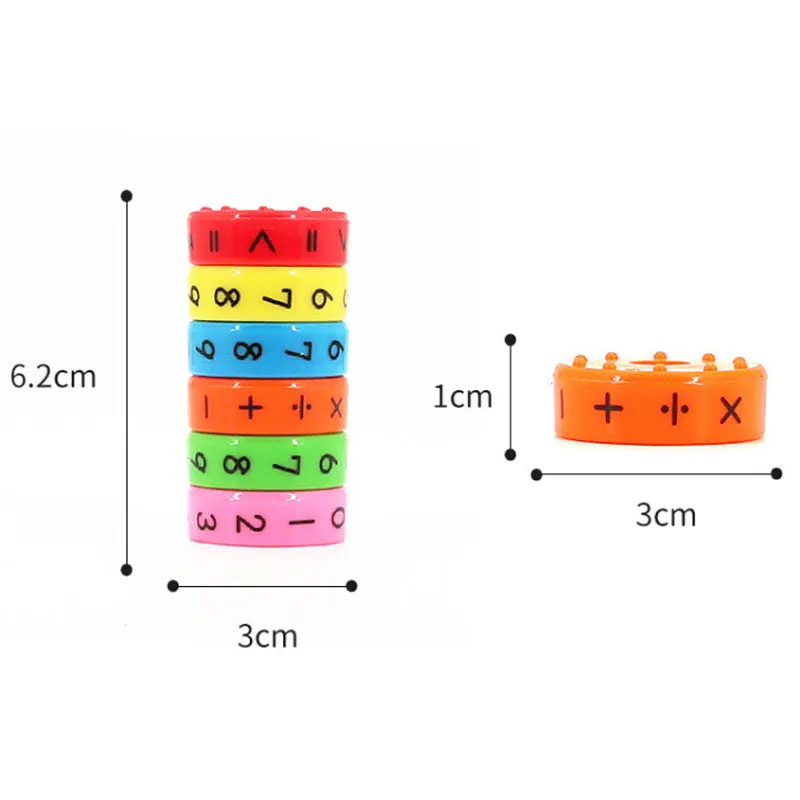 เด็กคณิตศาสตร์ตัวเลข Magic Cube ของเล่น Montessori Permainan Teka-Teki เด็กเรียนรู้คณิตศาสตร์บล็อกแม่เหล็กคำนวณเกม