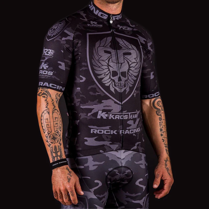 Camouflage Pro Team Rock Racing Bike Jersey Bicicleta Ropa Maillot Ciclismo Breathable Summer MTB Cycling Clothing: Size XXS-6XL