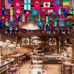 100 Countries String Flags Banner National World Hanging Flags Bunting Banner For Football Fans Party KTV Bar  Decorations