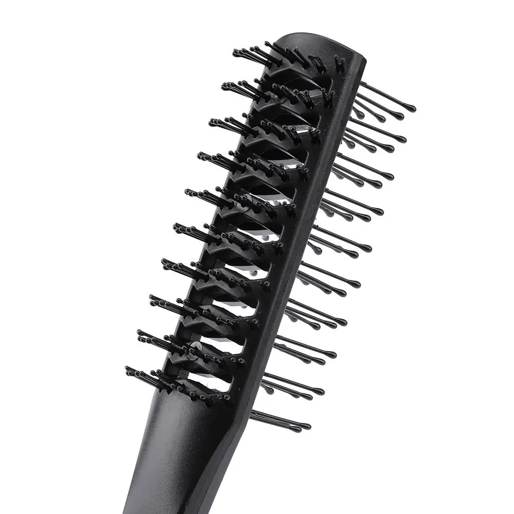 Double Side Massage Comb Black Plastic Anti-tangle Brushes Wide Teeth Brushes Hairdressing Anti Loss Combs Hair Styling