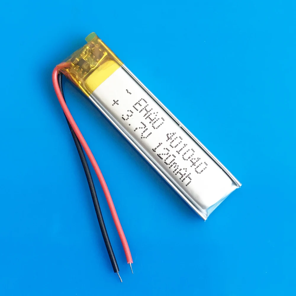 10 szt. Akumulatorów Lipo 3,7 V 120 mAh 401040   Do zestawu słuchawkowego MP3 GPS Bluetooth Rejestrator wideo Pióro Kamera Bransoletka Światło LED