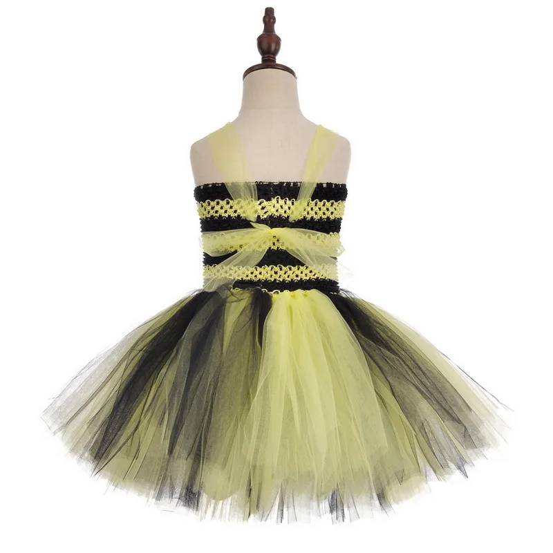 Halloween Kleine Mädchen Bumbl Bee Kostüme Fantasie Party Kleid Baby Mädchen Tutu Kleider Kinder Kinder Prinzessin Cosplay Kleid