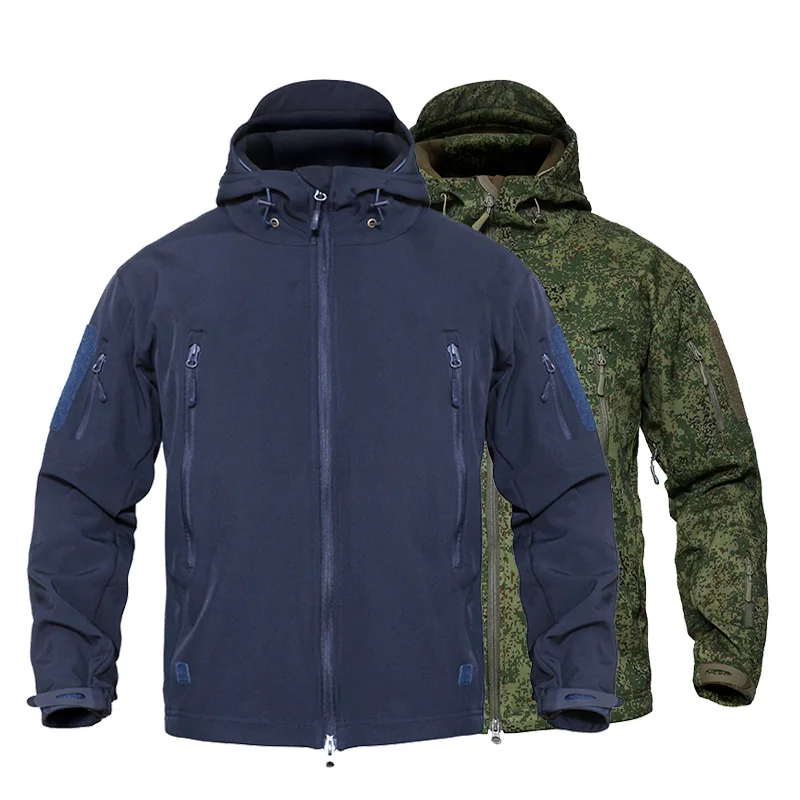 

MEGE Tactical Jacket Men Waterproof Camouflage Military Fleece Jacket Softshell Windbreaker Winter Army 5XL jaqueta masculino