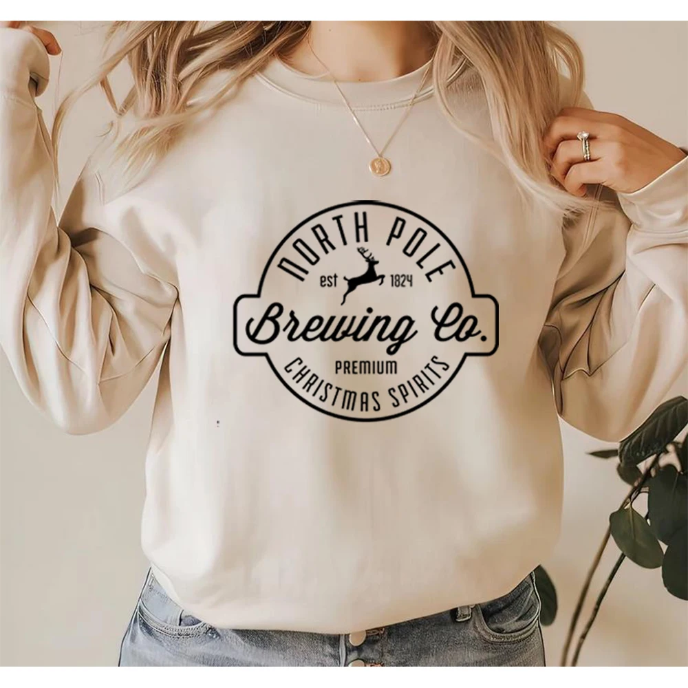 North Pole Brewing Co Sweatshirt Premium Christmas Spirit Shirt Christmas Sweatshirt Brewing Co Sweatshirt Christmas Graphic Tee