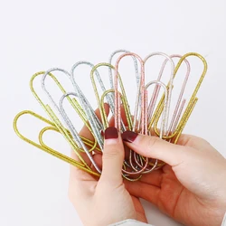 TUTU cute kawaii sequins metal office school paper clip set candy student paper document organizer clip stationery H0500