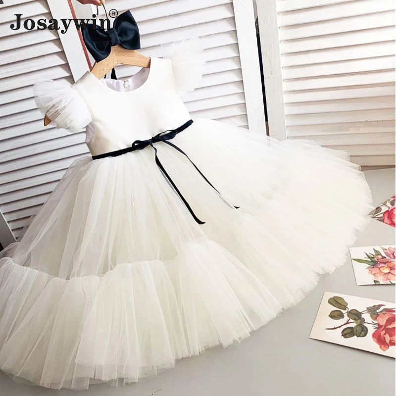 Children Clothes Dress for Girls Baby Summer Girls Dress Vestidos Bridesmaid Mesh Ball Gown Party Princess Wedding Girl Dresses