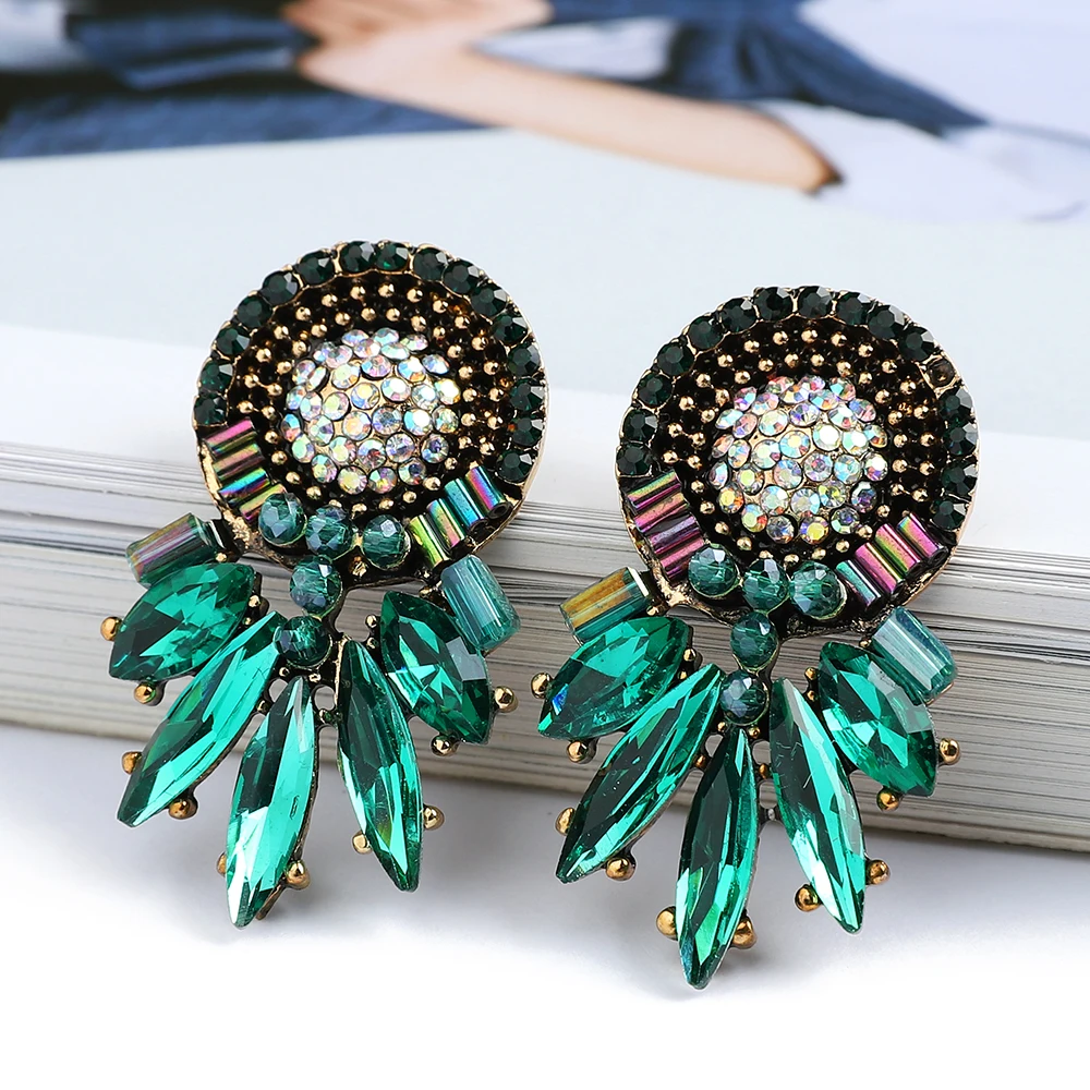 Classic Fashion Round Dangle Earrings For Women Boho Charm Vintage Modern Female Exquisite Luxury Jewelry Party Bijoux Wholesale