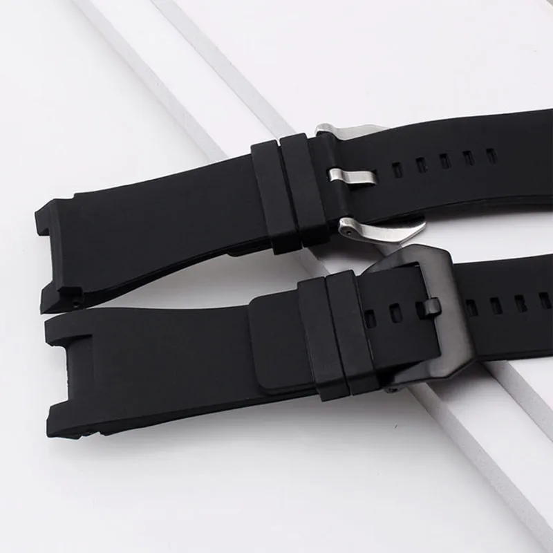 Silicone Rubber Watchbands for Die-sel DZ1216 DZ1273 DZ4246 DZ4247 DZ4287 High Quality Watch Strap 32*18mm Wristwatches Bracelet