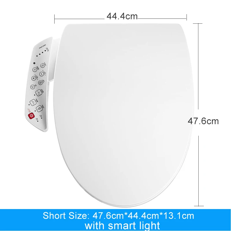 Ecofresh Intelligente Toiletzitting Elektrische Bidet Cover Smart Bidet Verwarmde Toiletbril Led Licht Wc Slimme Toiletbril Deksel