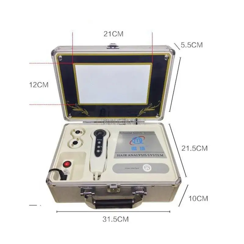 10 Inch Kleur Huid Detector Haar Hoofdhuid Hd Facial Skin Analyzer, Vette, Acne, Water, en Volledig Getest Kappers