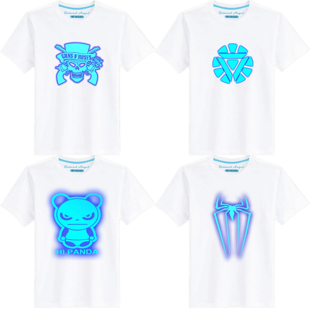 

New Game Character Printed Kids Fashion Cartoon Short Sleeve T-shirt For Girls Boys Luminous T Shirt Children Casual Clothes