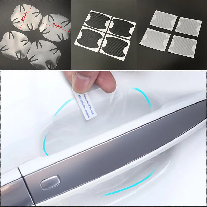 

4pcs/Lot Car Handle Protection Sticker For Honda CRV Accord Odeysey Crosstour Jazz City Civic JADE Crider Spirior S660