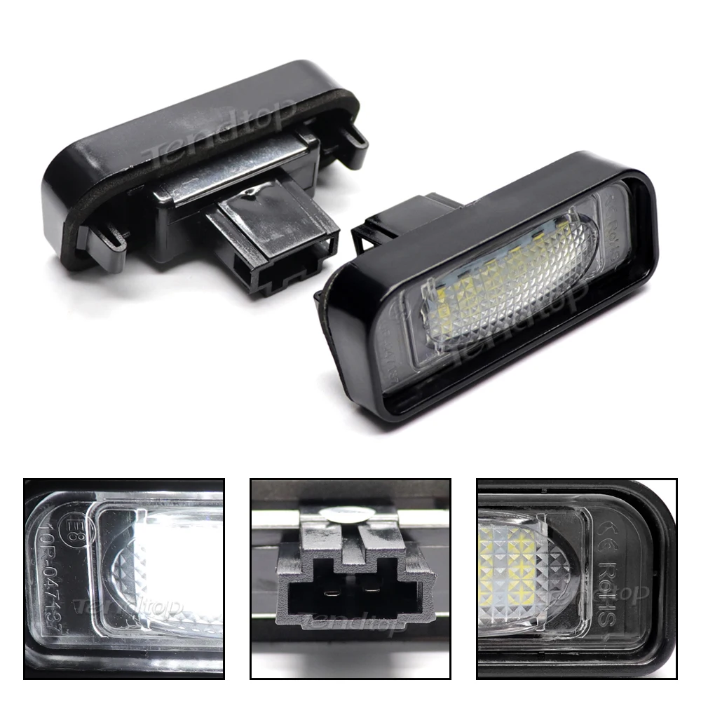 Led Licence Number Light Whit Xenon Part Tail Lamp For Mercedes Benz AMG W220 1999 2000 2001 2002 2003 2004 2005 Car Accessories