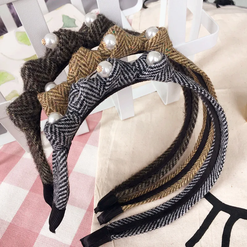 

Fashion Korean style Woollen cloth hairband Women Girls Fashion Simple Knitting wool Hair Hoop headwear Hair Accessories