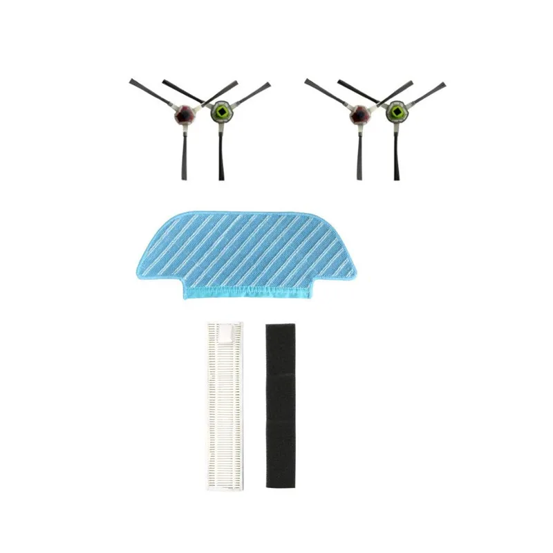 Robot aspirador con filtro HEPA, mopa, cepillo de tela para Ecovacs DEEBOT U3 LINE FRIENDS edición marrón, piezas de aspiradora robótica