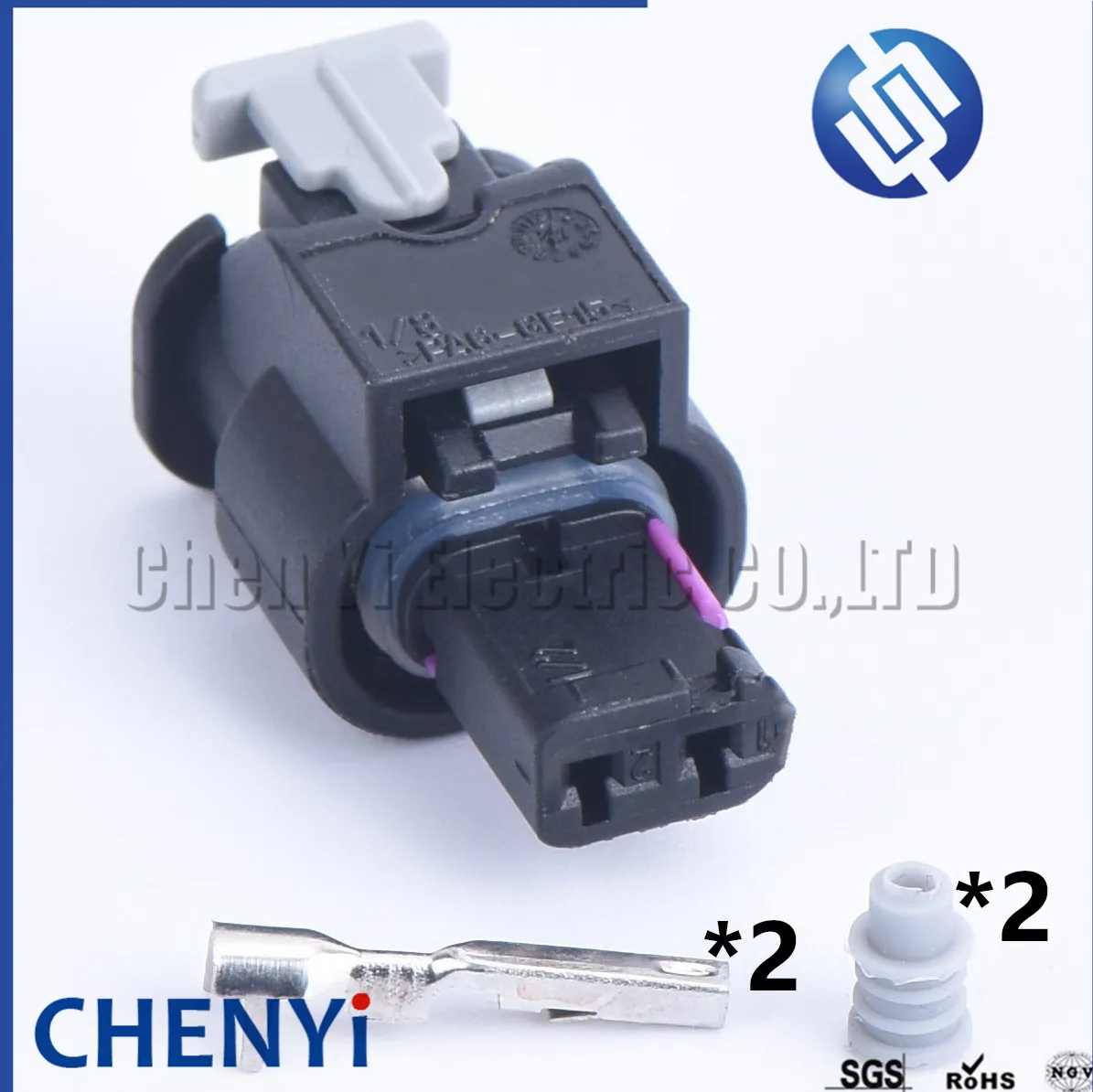 2 Pin auto fuel injector connector waterproof sensor plugs 0-2112986-1 1-1718643-1 4F0973702 4F0 973 702 For VW Audi