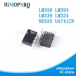 20pcs dip UA741 lm324 lm393 lm339 ne555 lm358 amplifier circuit lm358n lm324n lm339n lm393n ne555p UA741CN
