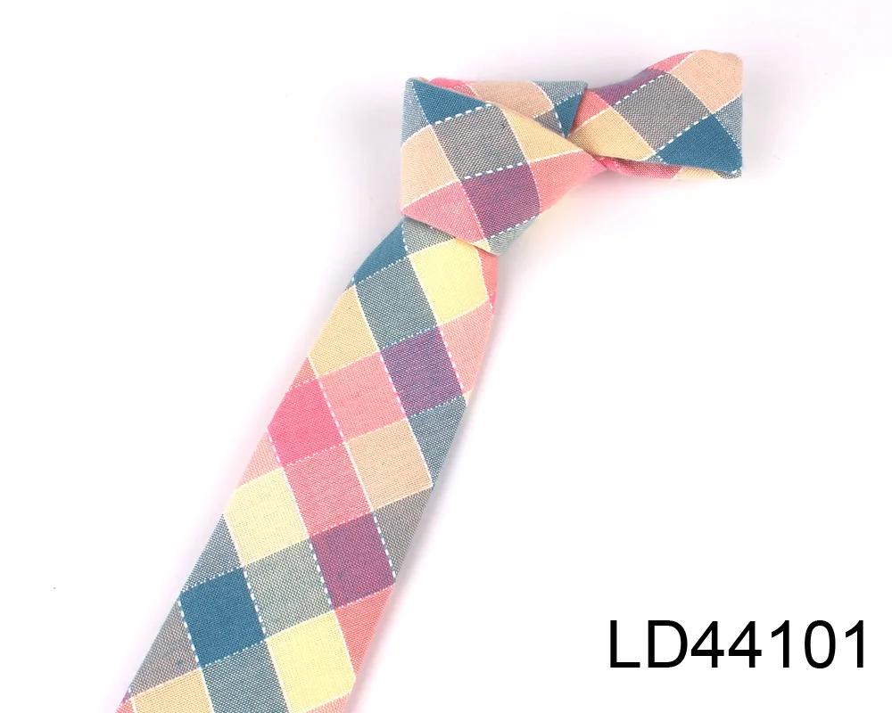 Mode Gewebte Baumwolle Krawatten Für Männer Dünne Männer Krawatte Für Hochzeit Casual Plaid Krawatten Anzüge Schlank Plaid Krawatten Gravatas – Detail 37