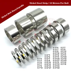 Nickel Streifen 10m 18650 Li-Ion Batterie Nickel Blatt Platte Vernickelt Stahl Gürtel Stecker Spot Schweißen Maschine Batterie Schweißer