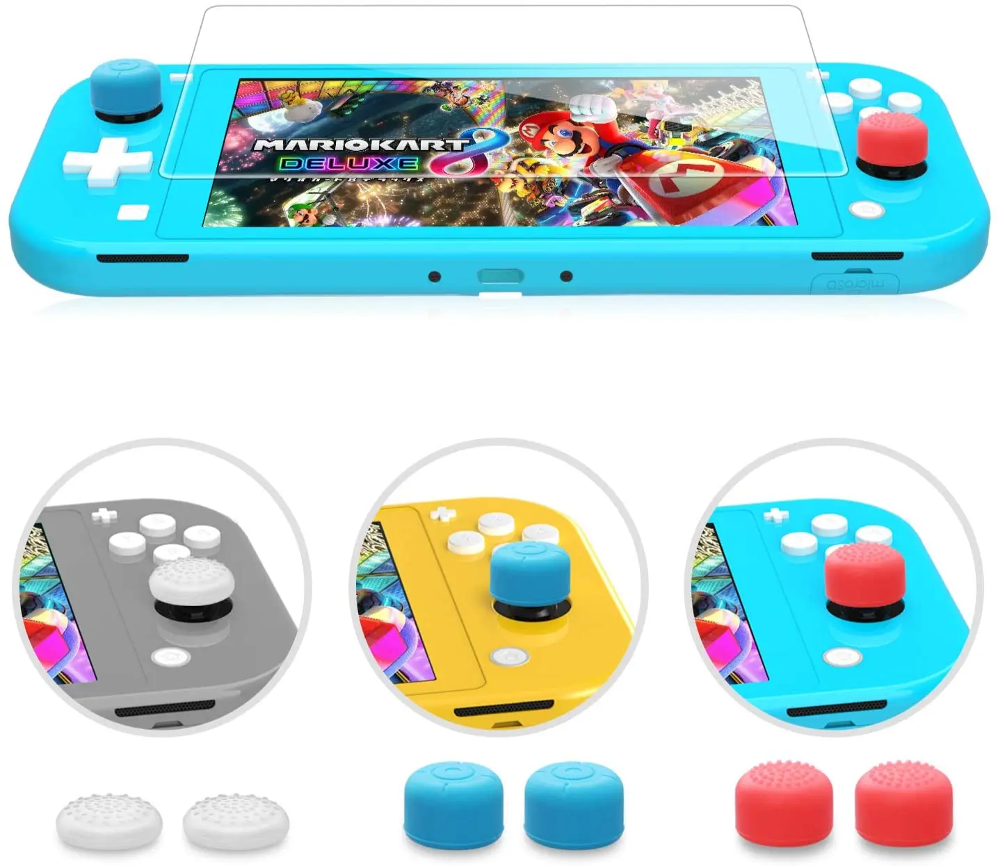 Mooroer-funda protectora de pantalla Compatible con Nintendo Switch Lite, carcasa protectora completa para Nintendo Switch Lite
