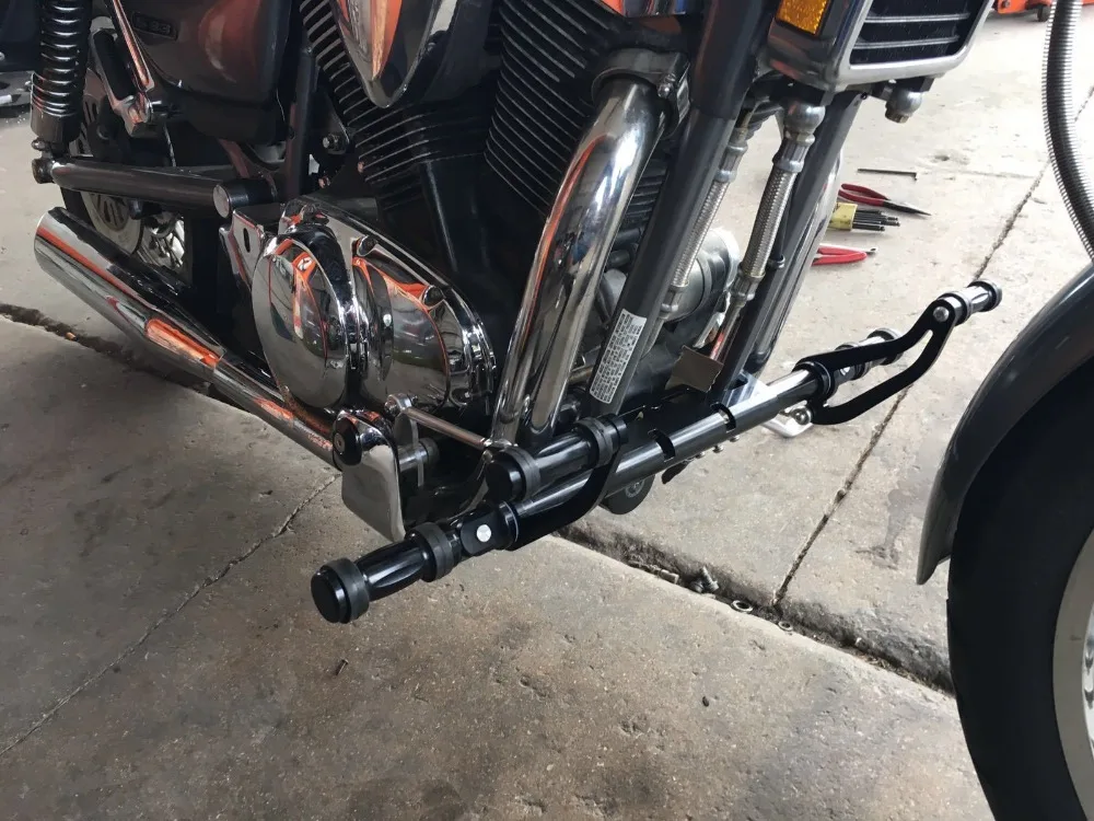 BIKINGBOY 5,9" Fußrasten für die vordere Steuerung für SUZUKI Intruder 1400 VS1400GLP 87-04 03 02 01 00 99 98 97 96 95 94 93 92 91 – Detail 6