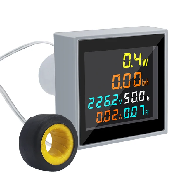 Zasilanie prądem zmiennym licznik energii 110V 220V 100A woltomierz amperomierz Wattmeter miernik częstotliwości HD LCD moc wyświetlacza współczynnik Volt Amp Monitor