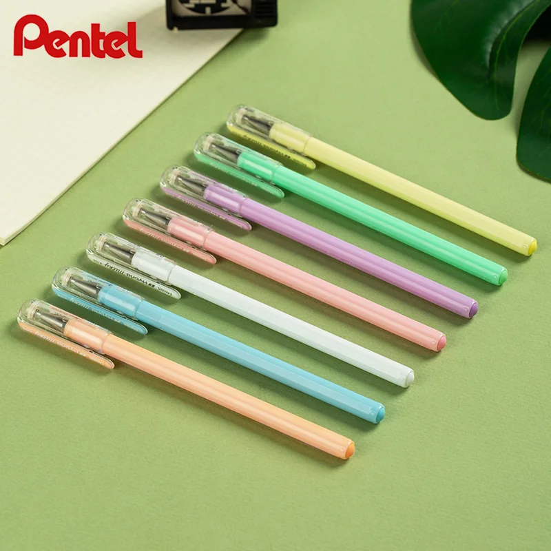 1Pc PENTEL HyBird Milky Gel Pen 0.8mm Daily Drawing Painting Writing Supplies Macaroon Milk Candy Color K108