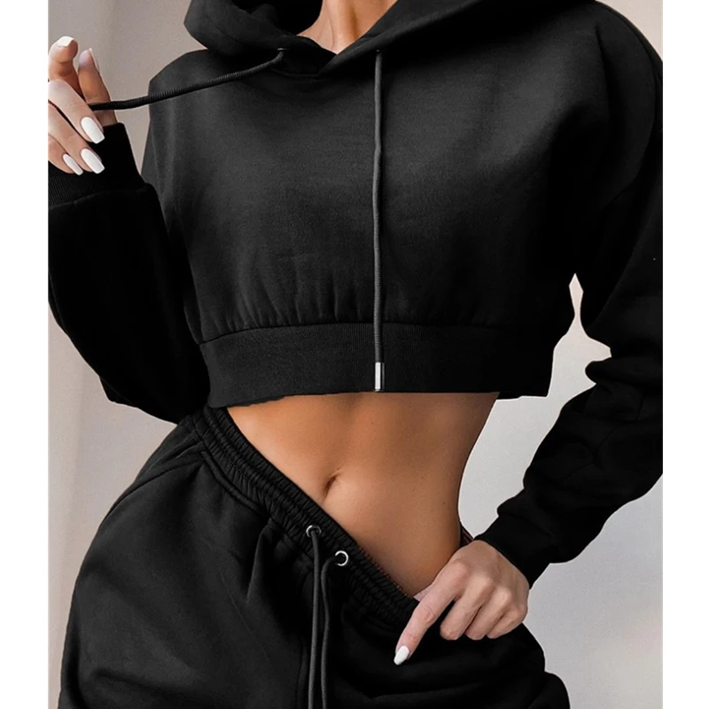 

Autumn Winter Tracksuit Women 2 Piece Set Casual Sport Outfits Hoodies Sweatshirt+Sweatpants Jogger Pants 2021 Sportswear