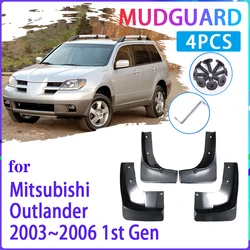 Car Mud Flaps for Mitsubishi Outlander 2003 2004 2005 2006 Mudguard Splash Guards Fender Mudflaps Auto Accessories