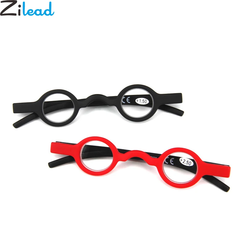 Zilead Classic Mini Round Reading Glasses Men Women Transparent Lens Prebyopia Spectacles Hyperopia Eyeglasses Eyewear Unisex