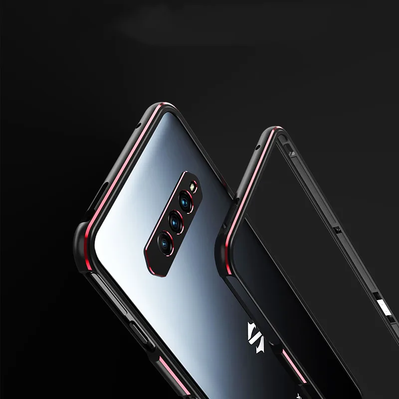 For Xiaomi BlackShark 4 /4 Pro Coque Shockproof Metal Bumper Aluminium Frame +Phone Camera Protective Cooling Cover