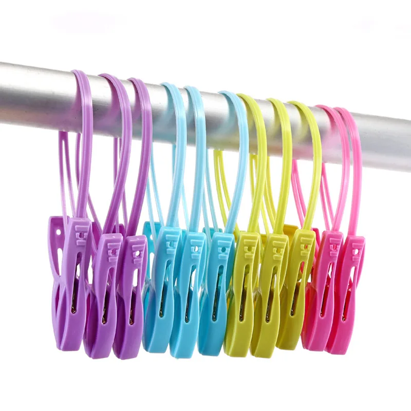 Bright Colour Clothes Clip Plastic Beach Towel Pegs Clothespin Clips To Sunbed Multicolor Gadgets for Home