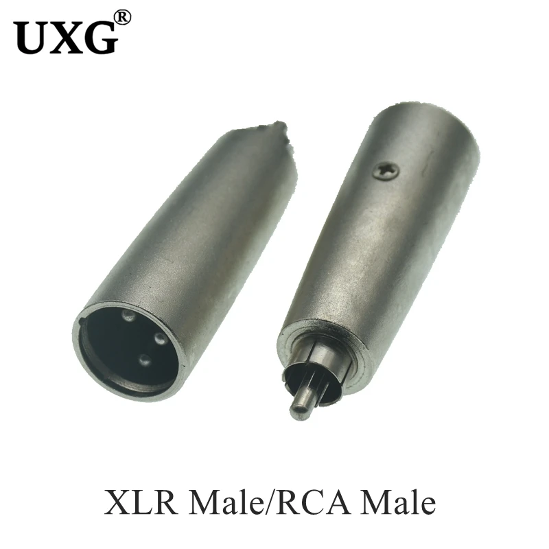 3Pin XLR Female To 6.35mm Male Mono Jack Lead Adapter Microphone 3pin XLR male to RCA female Leader Adapter Nickel Plated