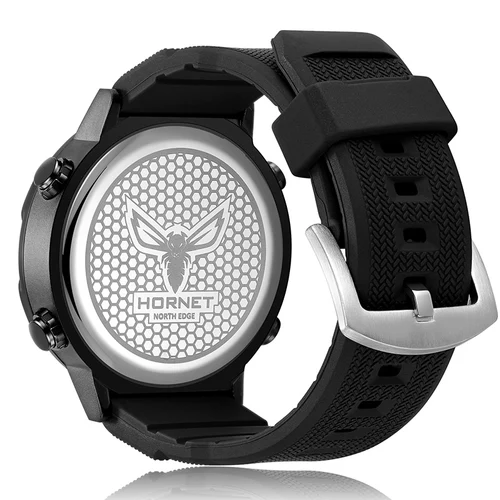 Imagen 2 del producto Reloj inteligente NORTH EDGE para hombre, reloj de tiempo mundial, cronómetro de velocidad de cuenta atrás, relojes inteligentes militares del ejército para hombre, natación, resistente al agua 50m