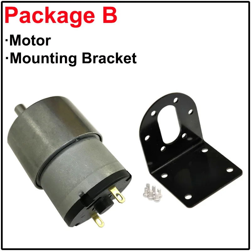 Brush Geared DC Motor 7RPM To 960RPM DC 12V 24V Adjustble Speed Reversed Micro ElectricMotor For DIY Toy Car Smart Device etc.