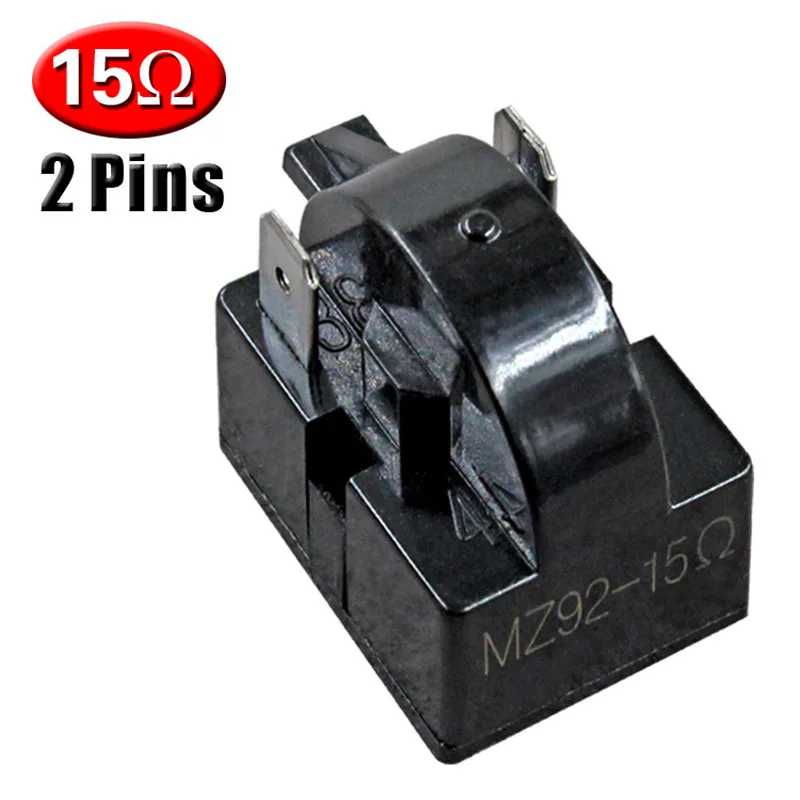 

1PC 2PIN Terminals 15 Ohm Refrigerator Compressor PTC Starter Relay Parts for Refrigerator Parts Home Kitchen 220V