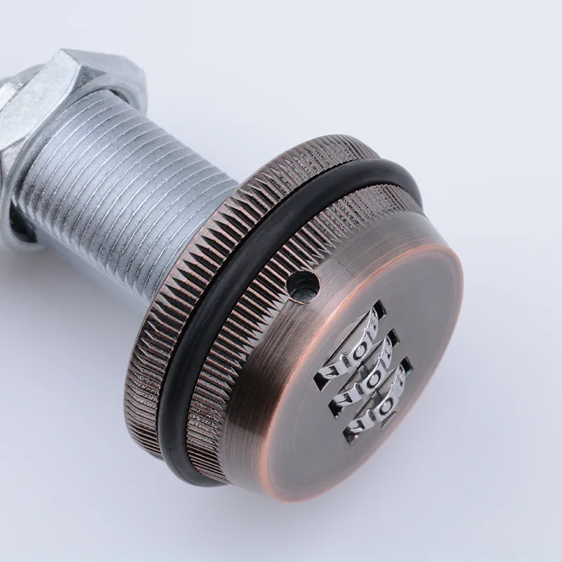 1pcs Zinc Alloy 3 Digit Dial Code Lock Drawer Digital Code Lock Cam Lock Locker, Mailbox, Mechanical Password Lock, File Cabinet